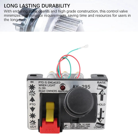 PTO Control Valve AV295 Power Take Off Air Shift Dual Valve for Dump Truck Tipper Hydraulic Hoist System