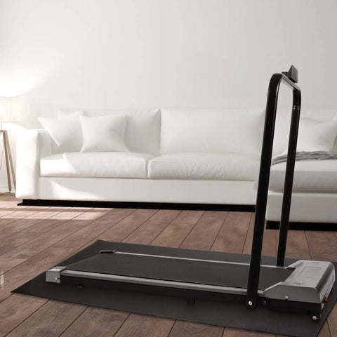 High Density Home Gym Equipment Mat Protects Floors From Treadmills, Exercise Bikes, And Ellipticals, Quarter Inch Thick, 24 By 48 Inches, Moisture Resistant Floor Protector For Any Surface under treadmill in living room