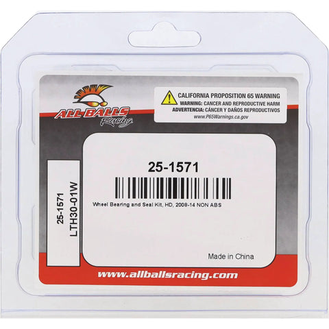 Packaging for Wheel Bearing Kit For Harley And Kawasaki With 2 Ball Bearings, Double Lip TC Seals, Heavy-Duty Replacement