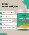 Label of Dog Muscle And Joint Recovery Supplement With Fortetropin And Green Lipped Mussel, 396 Gr, showing key benefits.