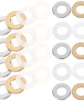 DIY Ready 120 Piece Flat Washer Kit With Nylon Brass Zinc Plated O Ring Gaskets M10x20 For Household Appliances Electrical Connections And Screw Deck Spacers Replacement Washers, assorted washers