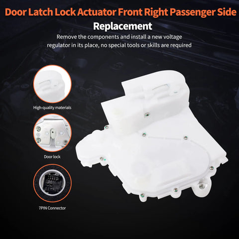 Front Right Passenger Side Door Lock Actuator Direct Fit Replacement For Honda CR V 2007 2008 2009 2010 2011 2 4L SUV OE Style