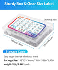 Go To Metric Screw And Bolt Kit With 2000 Pieces In M2 M3 M4 M5 Sizes Including Lock Washers Flat Washers And Nuts 304 Stainless Steel