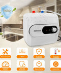 2.6 Gallon On Demand Electric Water Heater With LED Display Under Sink Mini Tank 110V 1500W in kitchen
