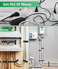 Dope Cable Management Clips Kit With Nylon R Type Fasteners used for organized wiring in office settings