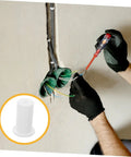 Stylish Silicone Wall Cable Plugs For Decor Hiding Messy Cords And A/C Sleeves Easy Install Kit Without Tools To Blend Seamlessly With Interior Walls In American Style Homes Today, white silicone wall cable plug for hidden wires