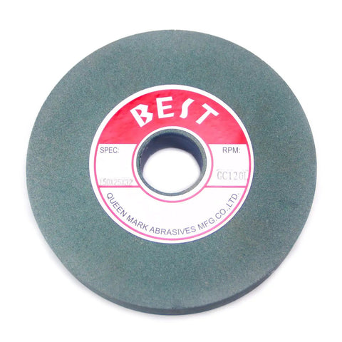 6 Inch Green Silicon Carbide Grinding Wheel 120 Grit For Surface Grinding And Sharpening Carbide Tools Ideal For Bench Grinders