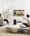 Slick In Wall Cable Management Kit To Hide Tv Wires And Keep Your Space Zero Mess Includes Power And Low Voltage Cord Organizer With Hole Saw Tool For Easy Breezy Diy Installation Under Tv in stylish living room.