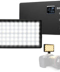 Pocket Sized Pro Grade Bicolor Panel Mini LED Light For DSLRs With Adjustable Panel And LCD Display Long Battery Life Ultra Portable
