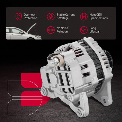 Drop In Alternator Replacement For Nissan Sentra 2011 2012 2.0L I4 Versa 2009 2012 1.8L I4 NV200 2015 2.0L I4 with OE style fit