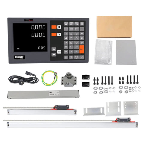 KA300 Digital Readout Kit Must Have For Lathe And Milling Machines, Linear Scale Encoder, 2 Axis Or 3 Axis Setup components display