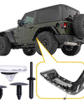 Jeep Fender Flare Hardware Kit 60 Pcs For Wrangler JL 2018 2024 Gladiator JT 2020 2023 Ram 1500 installation view