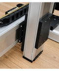 Close-up view of Rock Solid Gantry Type Ball Screw Xy Linear Motion Stage Rig For Cnc Machining, showing aluminum frame and components.