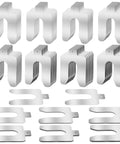 Essentials Shop Kit 56 Piece 5X5 Inch Precision Metal Leveling Shims With Eight Distinct Thicknesses For CNC Machining And Automotive Alignment.