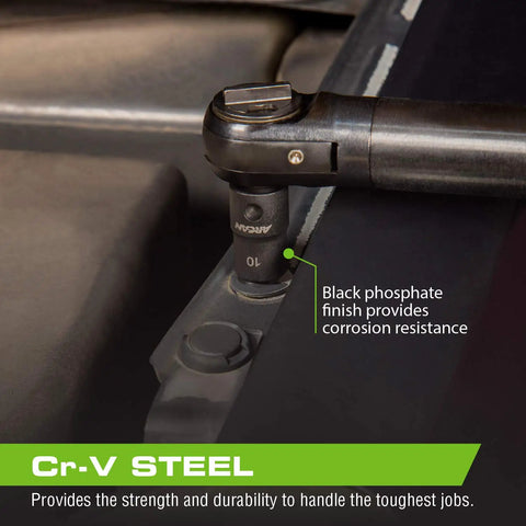 3 8 Inch Drive Shallow Impact Socket Set Metric Sizes 7mm To 19mm Cr V Steel tool with black phosphate on bolt