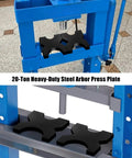 Heavy Duty Steel Press Plate 1 X 5 X 5 Inches For Hydraulic Presses With 4-Notch H-Frame For Even Pressure Distribution