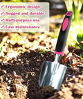 Heavy Duty Manganese Steel Garden Trowels For Digging Shoveling And Planting, Ergonomic Non Slip Grip in soil
