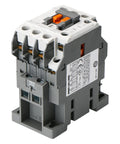 Front view of Beefed Up Heavy Duty Magnetic Contactor 3 Pole 40A Ith With 110/120V AC Coil, DIN rail mount.