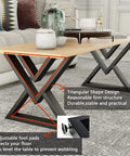 Diamond Shape Black Metal Desk Legs 16 Inch Set Of 2 For Coffee Tables Industrial Modern Base Heavy Duty And Durable