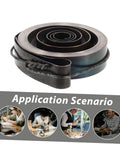 Complete Mechanical Alarm Clock Repair Kit With Spring Steel Return Spring Assembly shown coiled with usage scenarios below