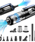 Cordless Car Vacuum And Air Duster 18000Pa Beast Mode Power Handheld Vacuum With 130W Brushless Motor and accessories