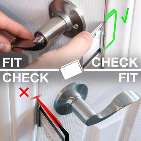 Premium Door Silencer Strike Plate That Cuts Latch Noise And Makes Slamming Chill Out Daily For Zero Stress Home Habits With Durable Flexible Rubber Mounts And Quick One Step Install for installing and checking fit.