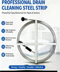 Top Tier Heavy Duty Manganese Steel Sewer Drain Snake With 49 Foot Auger Cable, 65Mn steel for effective clog removal.
