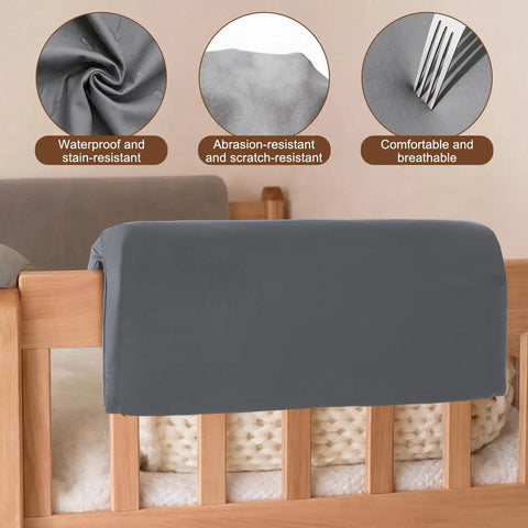3 Ft Bed Rail Bumpers Protector Waterproof Moisture Proof Foam Bed Guardrail Padding Anti Bump Fall Prevention Soft Cushioned Barrier