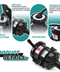 Top Mount Multiport Valve Replacement SP0714T for one and one half inch sand filter systems with pressure gauge and handle.
