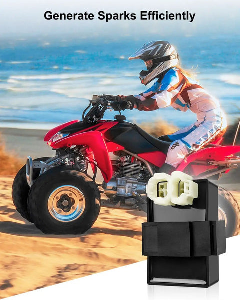 Honda Recon 250 CDI Box Kit With Ignition Coil And Voltage Regulator Rectifier Starter Relay Solenoid And Spark Plug for TRX ATV