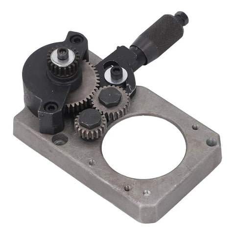 Lathe Headstock Assembly With 20T, 25T, And 45T Gear Set For Mini Lathes with aluminum alloy base and gears visible