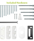 Pull Handle Set With Keyed Deadbolt For Storm Doors And Screen Doors Matte Black 4 Piece Exterior Door Hardware components