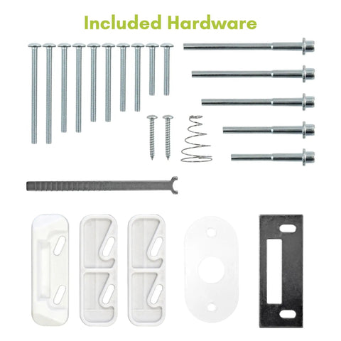 Pull Handle Set With Keyed Deadbolt For Storm Doors And Screen Doors Matte Black 4 Piece Exterior Door Hardware components