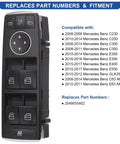 Mercedes Benz Master Power Window Switch Driver Front Side Replacement For 2008 2017 C Class C230 C250 C280 C300