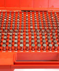 440 Piece M1 And M2 Pin Gage Set From.061 To.500 Inches With Class ZZ Tolerance For High Accuracy Measuring In Precision Machining Tools For Pros And Hobbyists, red case open