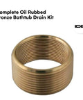 Lift And Turn Brass Bathtub Drain Stopper Kit For Quick Tap Shutoff No Fuss Universal Fit For One And Three Eighths Inch Or One And One Half Inch Drains With Overflow Conversion For Easy Bath Upgrades, oil-rubbed bronze part.