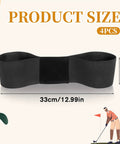 Swing Correcting Arm Band 4 Pack Elastic Golf Swing Trainer black elastic band with dimensions 33cm x 7cm for both hands