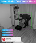 AI detection by 8 Channel H265 Plus Home Security System With AI Human And Vehicle Detection And Night Vision, 5MP Lite DVR, Includes 4 Outdoor Indoor 1080P Dome Cams, 2MP 1920TVL, No HDD Included.