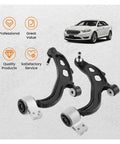 Image of 2x Front Lower Control Arm Set for Ford Taurus 2013-2018 and Lincoln MKS MKT 2003-2016 Replacement Bushing Kit, OEM Grade