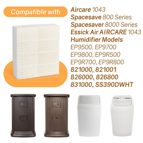 1043 Humidifier Wick Filter Replacement For Essick Air EP9 EP9R EP9500 EP9700 800821000 826000 826600 826800 826900 831000 Series 1 Pack