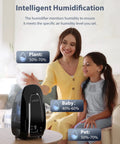 Woman and child using Smart Humidifier For Large Bedroom 5.6L Whisper Quiet Ultrasonic Cool Mist With Humidity Sensor And Timer