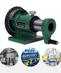 Rock Solid Spin Indexing Jig With Standard 5C Collet and Heavy Duty Cast Steel Body for precision machining.