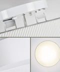 Cool Modern Stripe Fabric Pendant Light Shade 15 Inch Drum Ceiling Fixture Flush Mount With Chrome Matte Finish Three Bulbs