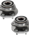 Beefed-Up Wheel Bearing and Hub Assembly for Jeep Cherokee Grand Cherokee Wrangler Comanche Wagoneer 1990 1991 1992 1993 1994 1995 1996 1997 1998 1999 2000 2001 4WD 5 Lug with ABS Front and Rear Replacement Kit