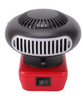 Cordless Battery Space Heater For Garage Jobsite 200 Watt Portable Warmer With Dual Usb Charging 360 Degree Swivel top view