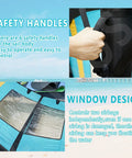 Close-up of the Dope Handheld Foil Wing Kite Set with safety handles and window design for wing foiling 4m2 5m2 6m2.