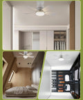 Remote Controlled Light Socket Ceiling Fan With Pairing Required For Garage Laundry Porch And Bedroom Screw In Fan And Light Combo 200 Percent Airflow Dimmable With Memory installed in modern interiors