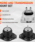 Engine And Transmission Mount Set Of 3 For 2011-2019 Jeep Grand Cherokee And Dodge Durango 3.6L 5.7L RWD Drop-In Fit