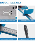 Manual DIN Rail Cutter with Double Groove and 50 CM Scale for Easy Precise Cutting of 35 mm Wide 7.5 mm High Rails product features