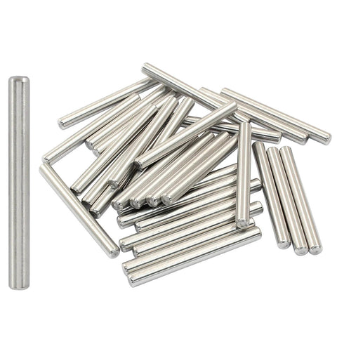30Pcs M4 40Mm Stainless Steel Dowel Pins Set for Shelf Support and Furniture Pegs unthreaded cylindrical dowels silver